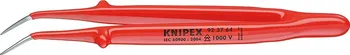 Kosmetická pinzeta Přesná pinzeta Knipex 92 37 64, izolovaná zahnutá