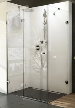 Sprchové dveře RAVAK Brilliant BSDPS 120/80 L sprchové dveře dvojdílné a stěna transparent 0ULG4A00Z1