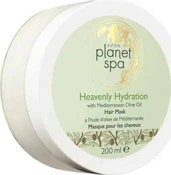 Vlasová regenerace Avon Planet Spa Heavenly Hydration with Mediterranean Olive Oil Hair Mask hydratační maska 200 ml