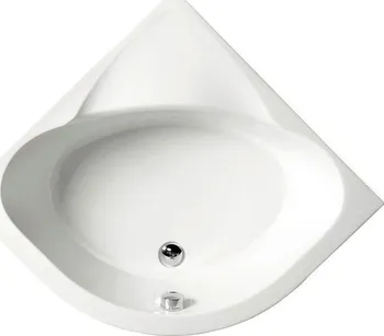 Sprchová vanička SELMA sprchová vanička čtvrtkruhová 90x90x30cm, R55, hluboká, bílá s konstrukcí