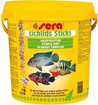 Krmivo pro rybičky Sera Cichlids Sticks 10 l