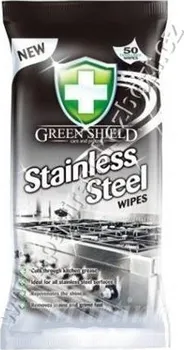 Green Shield Stainless Steel vlhčené ubrousky na povrchy z nerezové oceli 50 ks