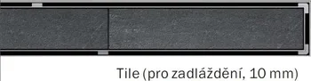 sprchový žlab ACO ShowerDrain E designový rošt 1000 mm, Tile 0153.81.89