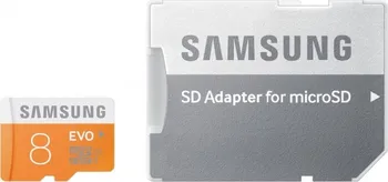 Paměťová karta Samsung Micro SDHC 8GB EVO class 10 + adaptér (MB-MP08DA/EU)