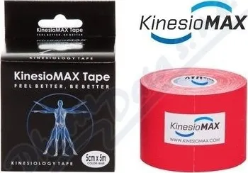 Tejpovací páska Tejp. KinesioMAX kinesio tape červená 5cmx5m