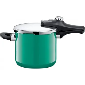 Silit Sicomatic econtrol Ocean Green 6,5 l bez napařovací vložky Tlakový hrnec Silit Sicomatic econtrol Ocean Green 6,5 l bez napařovací vložky