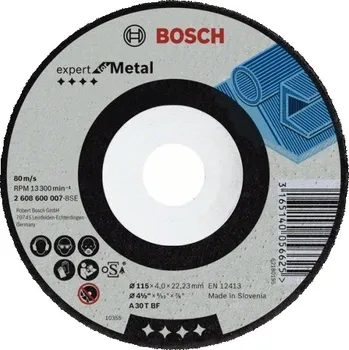 Brusný kotouč Bosch Hrubovací kotouč lomený kov A 30 T BF 115 mm 22,23 mm 4 mm