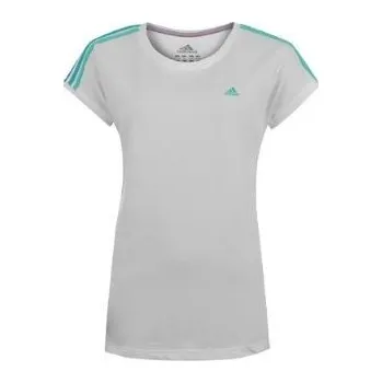 Dámské tričko adidas Essentials 3 Stripe T Shirt Ladies White