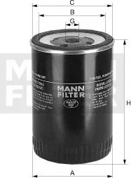 Palivový filtr Filtr palivový MANN (MF WDK1170)