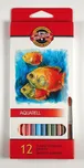 Aquarelové pastelky Mondeluz - 12 barev