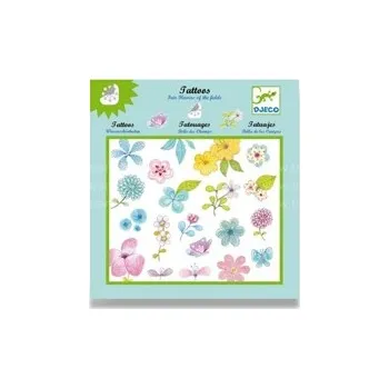 Tetování Tetování Djeco - Květiny a motýli