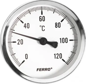 Příslušenství ke kotli NOVASERVIS Teploměr 80mm 1/2" axiální 0 - 120°C T80120A