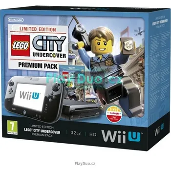 Hra pro starou konzoli konzole Nintendo WiiU Premium Pack Black + Lego City Undercover