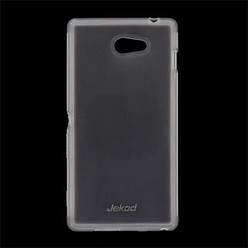 Pouzdro na mobilní telefon JEKOD TPU Ochranné Pouzdro White pro Sony D2303 Xperia M2