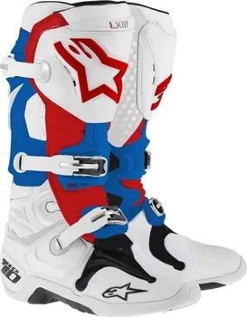 Moto obuv Moto boty Alpinestars Tech 10 - model 2014 - bílo modro červené