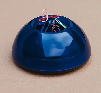 Děrovačka Magnetický držák na dopisní sponky ICO LUX - modrá transparentní