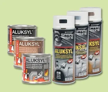 Aluksyl silikonová vypalovací barva Stříbrná 0910 80 g