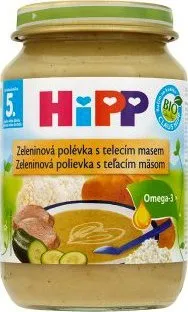 HIPP BABY MENU BIO Polévka zeleninová s telecím 190g CZ7983