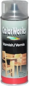 Lak na dřevo ColorWorks Varnish 918570C čirý lesklý akrylový lak 400 ml