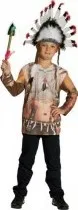 Karnevalový kostým Tričko s potiskem indián