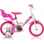 Dino Bikes 124GLN 12" bílé/růžové