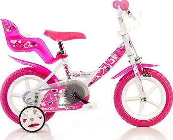 Dětské kolo Dino Bikes 124GLN 12" bílé/růžové