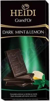 Čokoláda Čokoláda HEIDI Dark Mint & lemon 80g