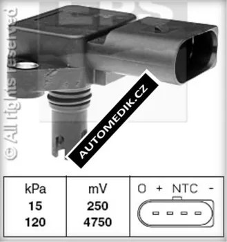 Čidlo automobilu Snímač tlaku sacího potrubí EPS (EPS 1.993.084)