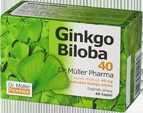 Přípravek na podporu paměti a spánku Ginkgo Biloba 40 cps. 60 (Dr.Müller)