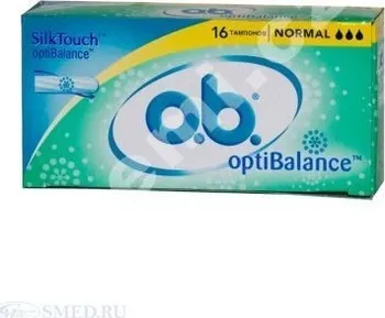 Hygienické tampóny O.B.Tampóny optibalance normal 16ks