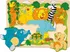 Puzzle Woody Puzzle na desce Veselá africká zvířátka