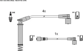 Zapalovací kabel Sada zapalovacích kabelů STARLINE (ZK 9532) OPEL