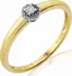Prsten Zásnubní prsten s diamantem, žluté zlato brilianty 3811330-0-54-99