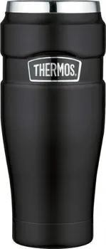 Termohrnek Thermos Style 470 ml matně černá - vodotěsný termohrnek s otoč. uzáv. 