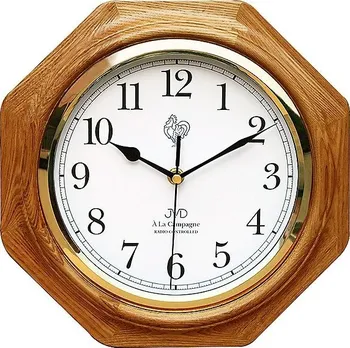 Hodiny Dřevěné rádiem řízené nástěnné hodiny JVD NR7172.4 ve francouzském stylu 