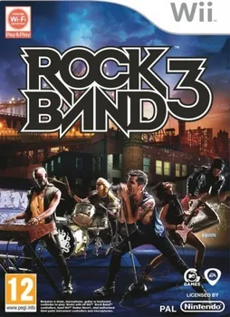 Hra pro starou konzoli Rock Band 3 Ninterndo Wii