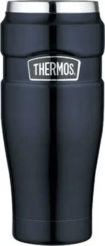 Termohrnek Thermos Style 470 ml tm.modrá - vodotěsný termohrnek s otoč. uzáv. 