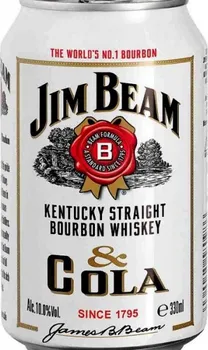 Míchaný nápoj Jim Beam a Cola 0,33 l