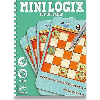 Djeco Mini Logix Slepice panikaří Cestovní hra Djeco Mini Logix Slepice panikaří