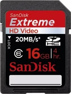 Paměťová karta SanDisk Extreme Secure Digital 16GB HD Video