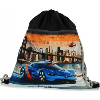 EMIPO Školní sáček s kapsou na zip 37 x 34 cm, Top Car