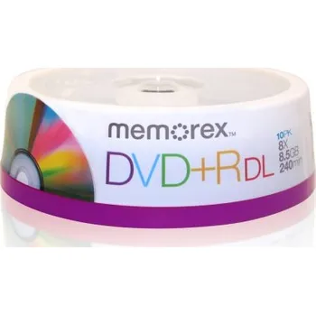 Memorex DVD+R DL 8,5GB 8x 10-cake Optické médium Memorex DVD+R DL 8,5GB 8x 10-cake