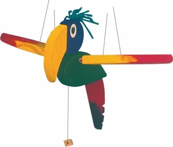 Dřevěná hračka Woody Malý létací papoušek