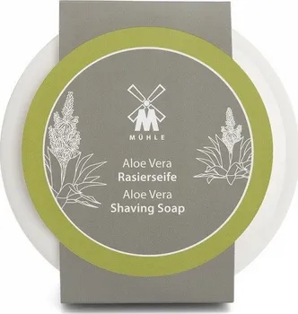 Mühle Aloe Vera mýdlo na holení v porcelánové misce