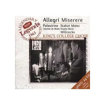 Zahraniční hudba Miserere/Stabat Mater - Willcocks, Choir Kings Coll [CD]