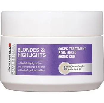 Vlasová regenerace Goldwell Dualsenses Blondes & Highlights 60sec maska pro blond a melírované vlasy 200 ml