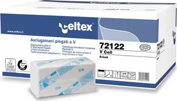 Ručníky Celtex V Cell papírové skládané, 3150ks, bílé, 15x210ks