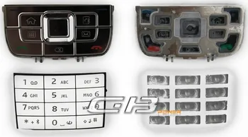 Náhradní klávesnice pro mobilní telefon NOKIA E66 spodní klávesnice white / bílá