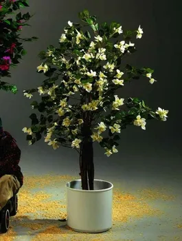 Umělá květina Bougenvilia bílá, 180cm