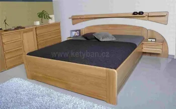Dřevěná postel Petra - rovné čelo 220x120